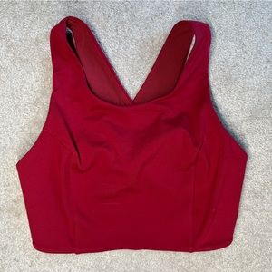 - NWOT The North Face training sports bra in medium red